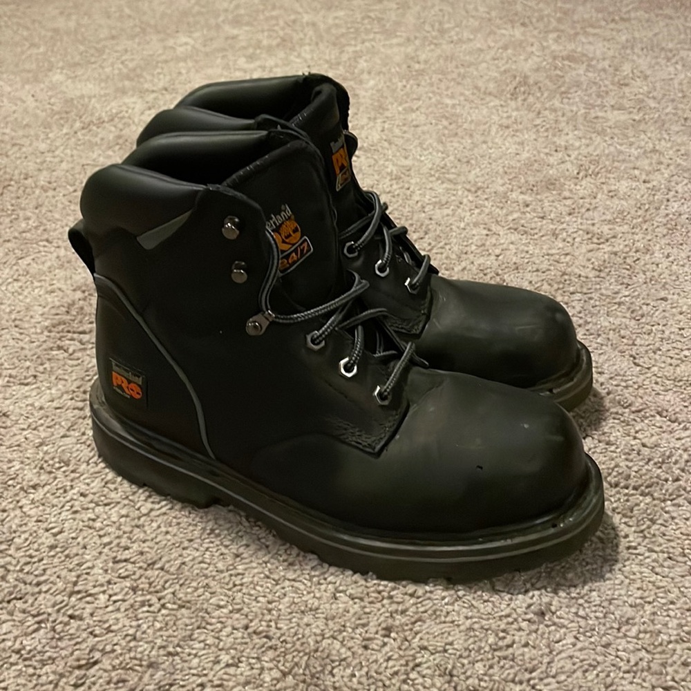 Timberland work boots size 8